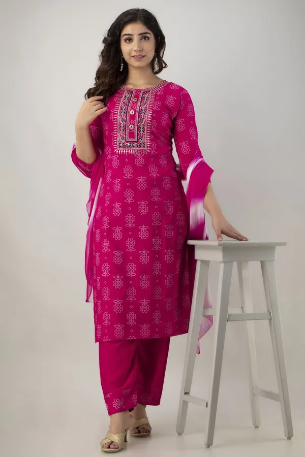 Women_Rayon_Embbroidered_Kurta_And_Palazzo_With_Dupatta_Set